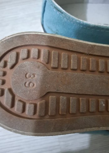39 Beden Mavi Denim Bağcıklı Kadın Spor Ayakkabı