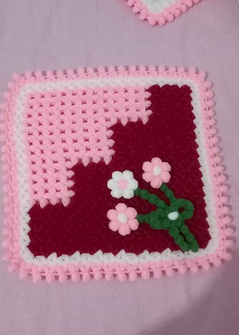 Pembe Çiçekli Renkli Banyo Süngeri - Görsel 2