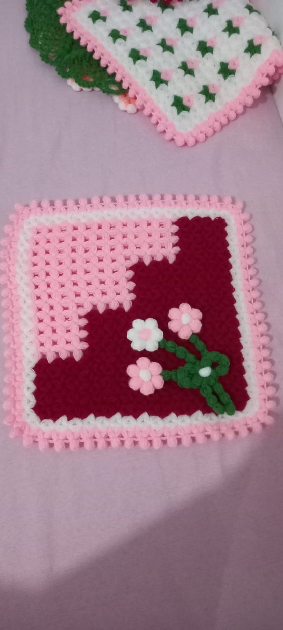 Pembe Çiçekli Renkli Banyo Süngeri - Görsel 2