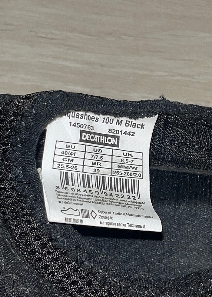 Decathlon Aquashoes 100M Black - Görsel 2