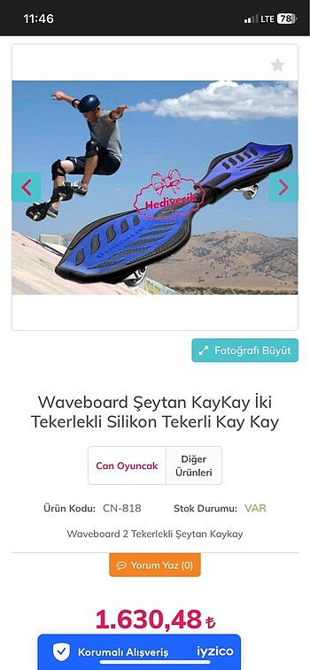 Waveboard İki Tekerlekli Kaykay