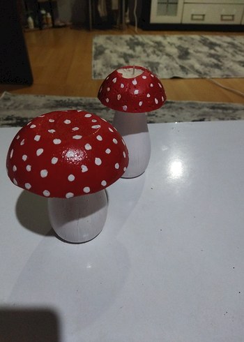 Kırmızı Puantiyeli Mantar Figürleri - Görsel 2
