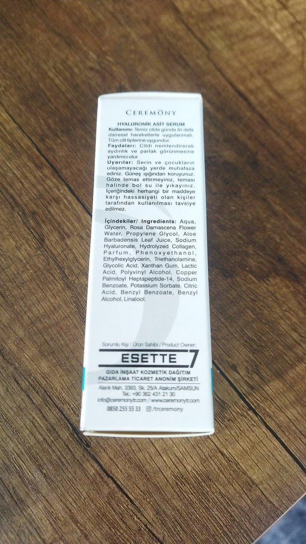 Ceremony Nemlendirici Hyaluronik Asit Serumu - Görsel 2
