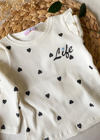 Nakışlı Beyaz Çocuk badi - Görsel 2