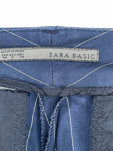 34 Beden lacivert Renk Zara Kumaş Pantolon %70 İndirimli.