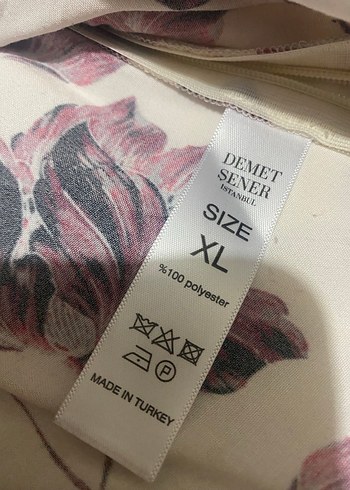 Demet Şener-Bordo Çiçek Desenli V Yaka Kadın Gömlek - Görsel 6