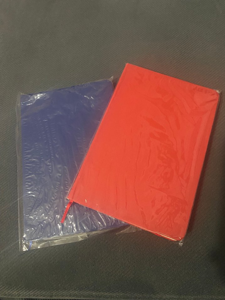 Sıfır Kırmızı-Lacivert Ajanda Defter- Çizgisiz - Görsel 2