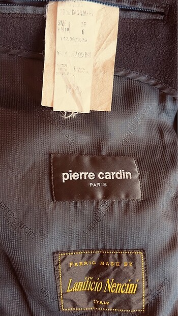 50 Beden siyah Renk Pierre Cardin kaşmir palto