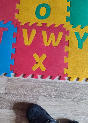  Renkli Bebek Oyun Matı Plastik Harfli