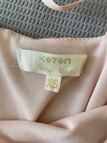 xs Beden pembe Renk Koton abiye elbise
