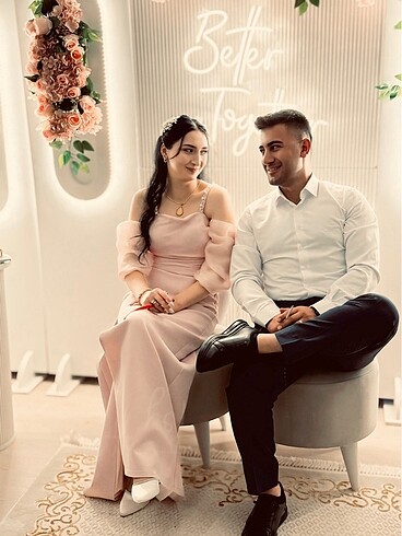 s Beden pembe Renk Abiye