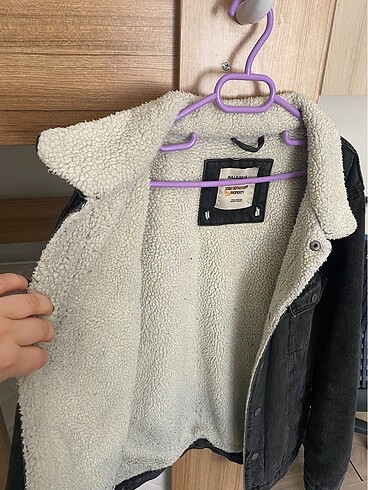 xl Beden Pull&Bear kürklü kot ceket