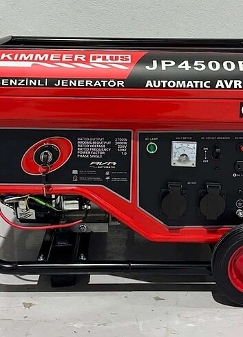 KİMMEER PLUS JP4500E 3 KW BENZİNLİ JENERATÖR 