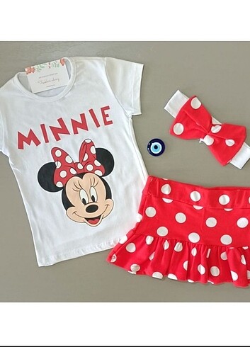 Minnie Mouse 3 parça takım