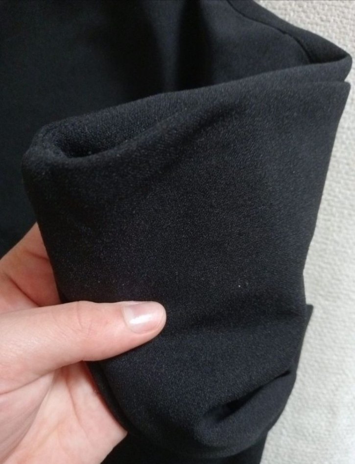 Kadın Siyah Pilili İspanyol Paça Pantolon - Görsel 3