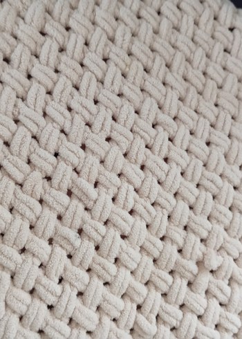 Bej Örgü Çocuk Battaniyesi - Görsel 2