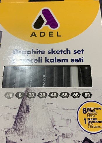 Adel Grafit Dereceli Kalem Seti 8 Parça - Görsel 2