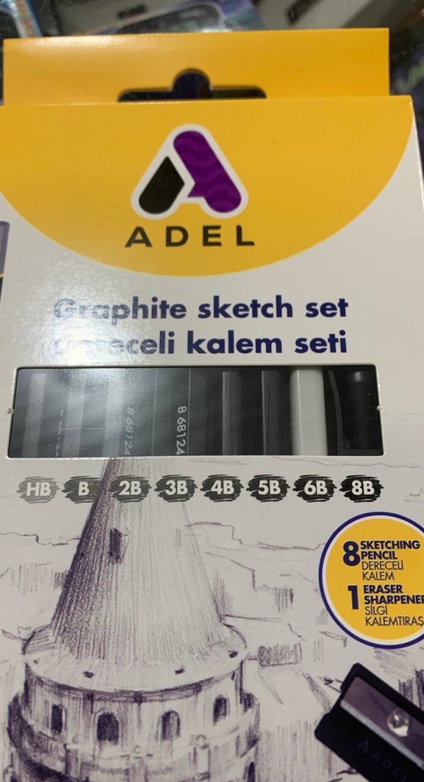 Adel Grafit Dereceli Kalem Seti 8 Parça - Görsel 2