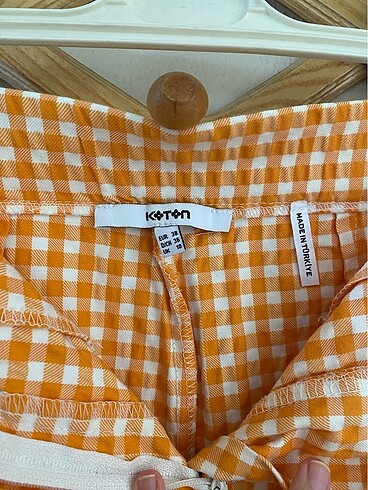 38 Beden Koton ekose pantolon