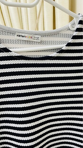 11-12 Yaş Beden Kısa zebra model elbise
