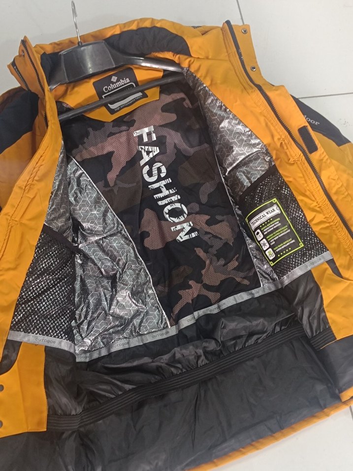 Sarı Siyah Fermuarlı Erkek Mont - Görsel 2