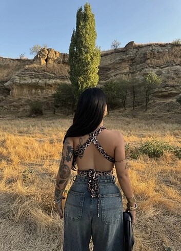 Diğer Leopar Bağlamalı Sandy Crop
