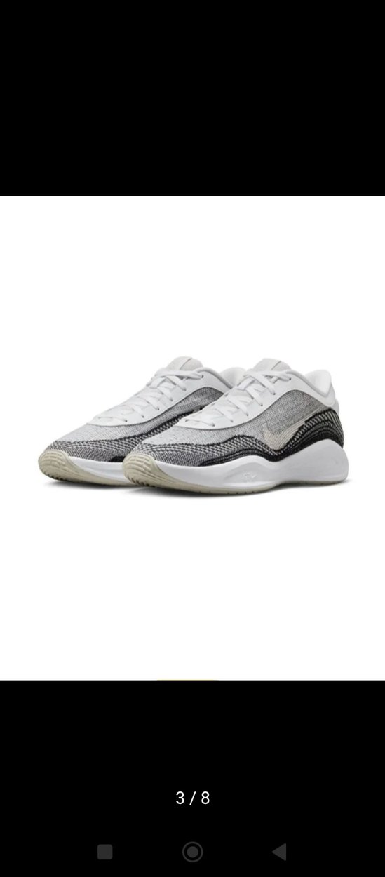 Gri Beyaz Yılan Desenli Basketbol Ayakkabısı - Görsel 2