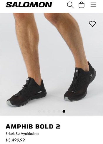 Salomon Amphib Bold 2 Erkek Siyah Su Ayakkabısı - Görsel 7