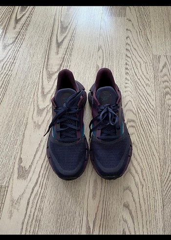 Mor Platform Topuklu Bağcıklı Spor Ayakkabı - Görsel 4