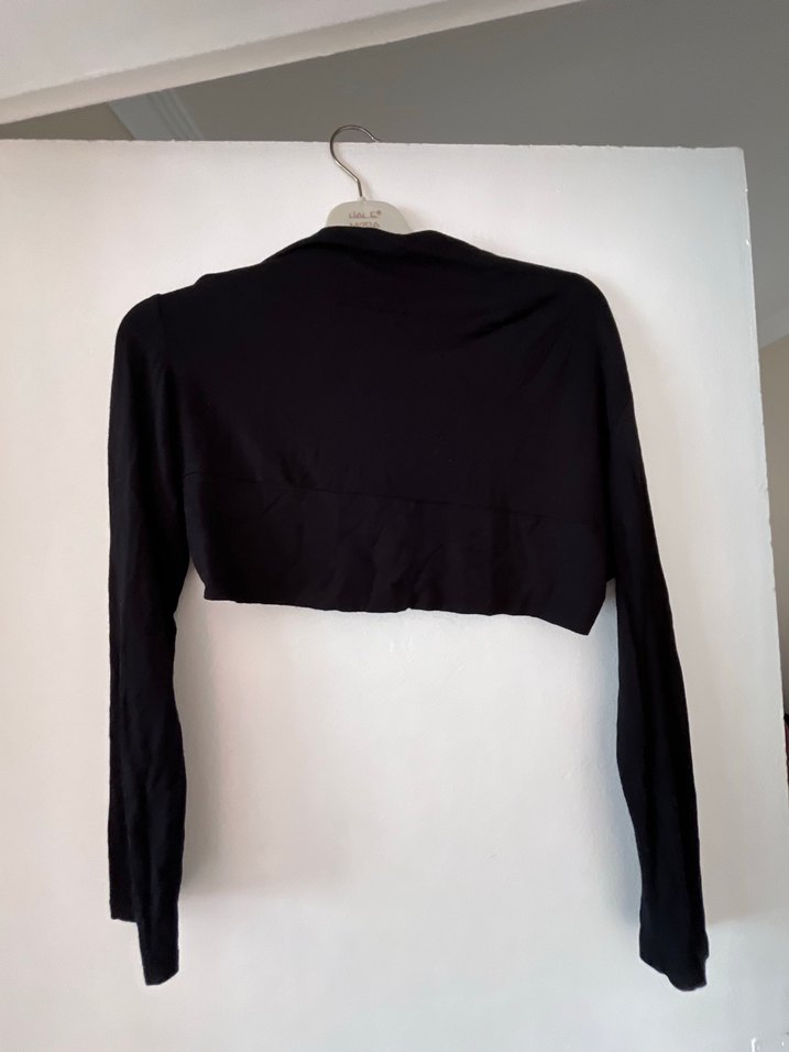 Siyah Uzun Kollu Bolero - Görsel 3