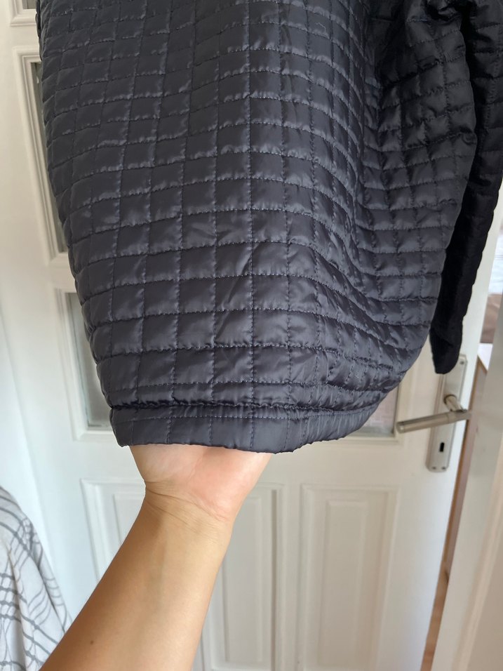 Erkek Lacivert Kapitone Fermuarlı Mont - Görsel 4