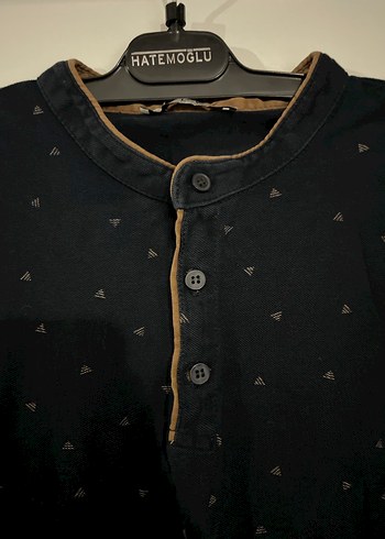 Düğmeli Lacivert Erkek Polo Tişört - Görsel 3