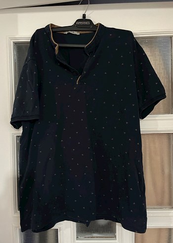 Düğmeli Lacivert Erkek Polo Tişört - Görsel 2