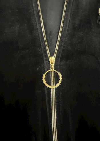 Siyah Kadın Kapüşonlu Kadife Uzun Yelek - Görsel 5