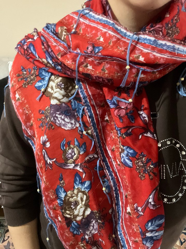 Renkli Bohem Kadın Şal - Görsel 2