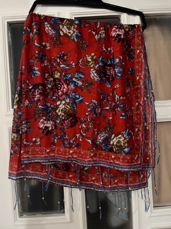 Renkli Bohem Kadın Şal - Görsel 4