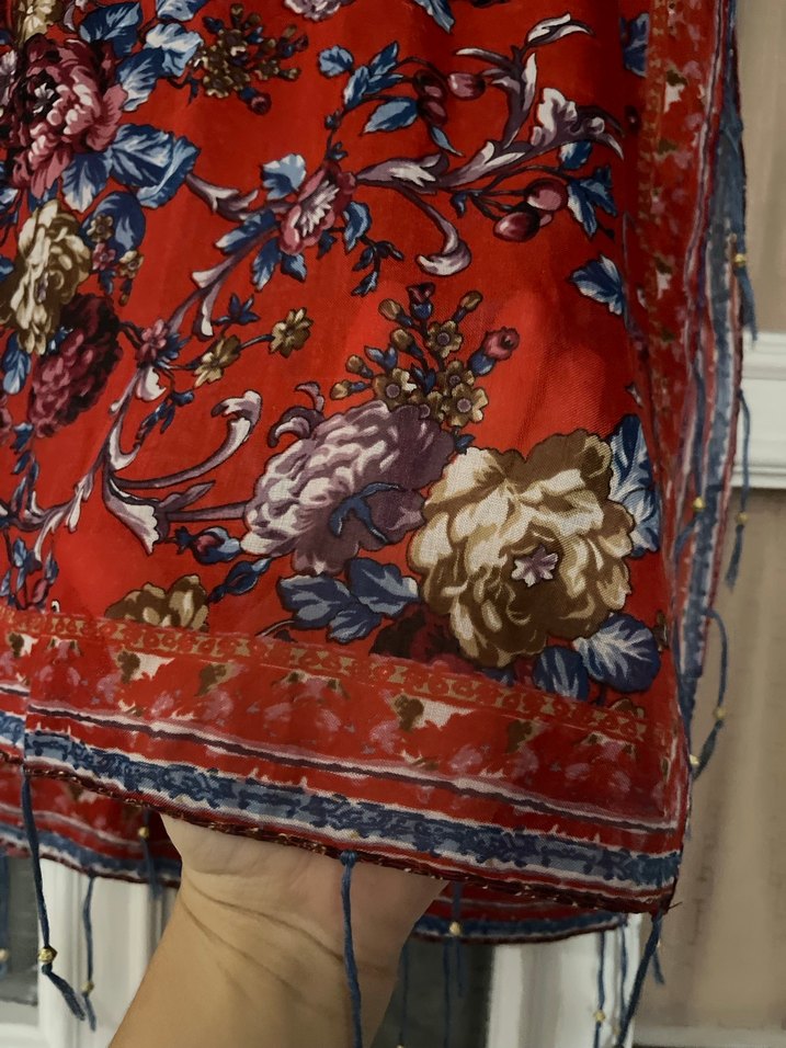 Renkli Bohem Kadın Şal - Görsel 3