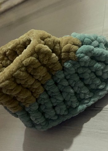 Kızlar için Bej Örgü Yün Ev Terliği EL Emeği - Görsel 8