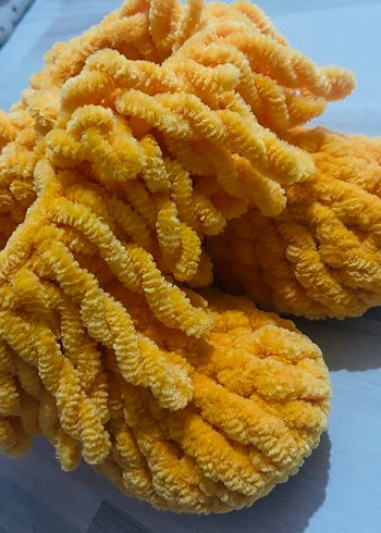 Kız Çocuk Gri Örgü Sıcak Ev Terliği - Görsel 2