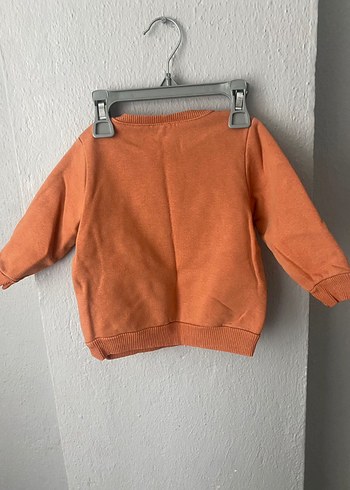 Erkek Çocuk Kahverengi Sweatshirt CVL Nakışlı - Görsel 2