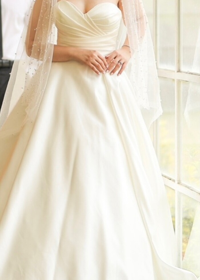 Saten gelinlik - Görsel 2