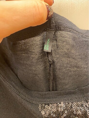 xl Beden siyah Renk Benetton tişört