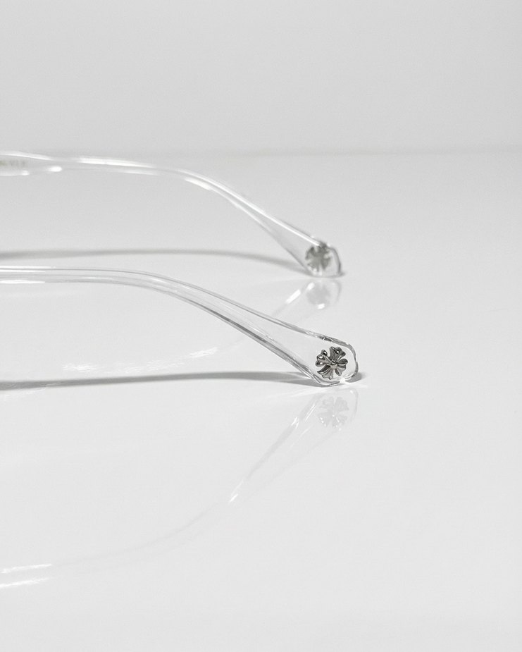 Chrome Hearts Şeffaf Gözlük + - Görsel 3