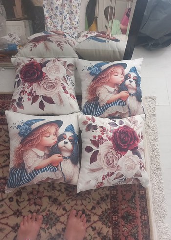 Bohem Çok Renkli Baskılı Dekoratif Yastık