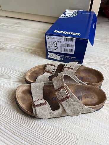 Birkenstock Arizona Suede 36 Narrow (Dar) Taban Süet Terlik