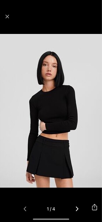 Bershka özel dikim pilili şort etek