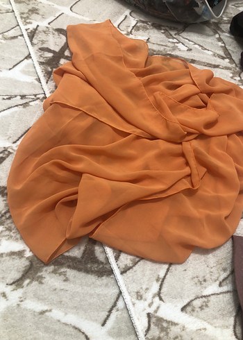 Kadın Bohem Tarzı Bej Saten Şal - Görsel 2