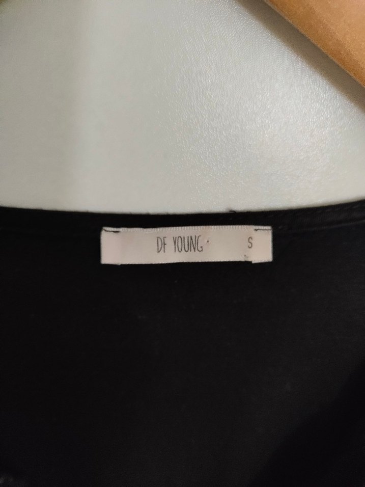 nakışlı siyah kısa gömlek elbise - Görsel 3