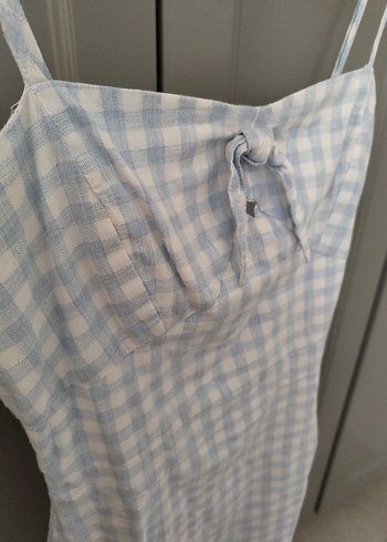 pötikare mavi kısa elbise - Görsel 2