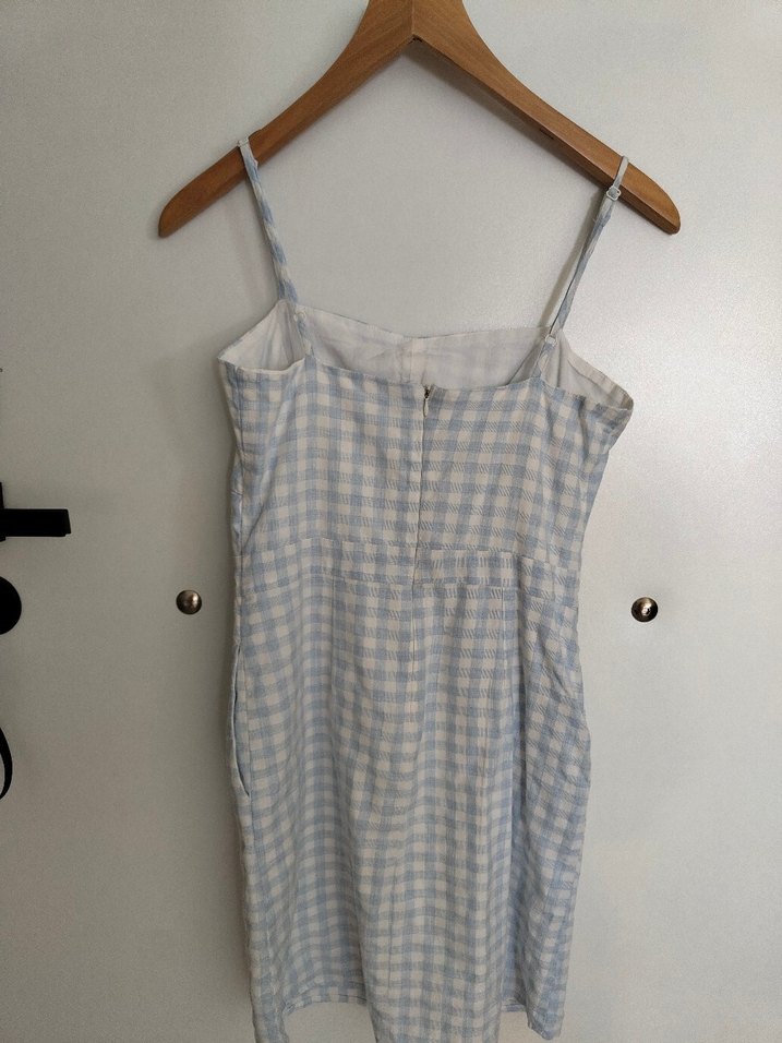 pötikare mavi kısa elbise - Görsel 3